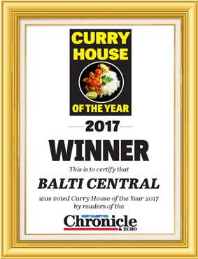 Balti Central-Northampton Curry House Winner